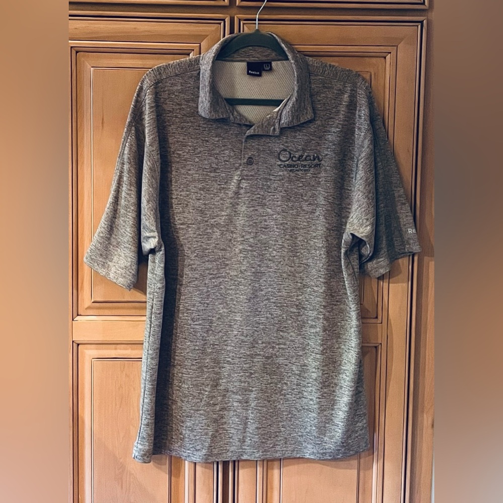 Reebok Men’s Ocean Casino Resort Atlantic City Performance Golf Polo